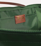 Harrods medium nylon tote bag recycled polyamide leather trim - British product