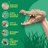 Wild Thingz crocodile hand puppet with realistic features (British brand)