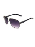 Comaetho gunmetal sunglasses with gradient smoke lens - British product