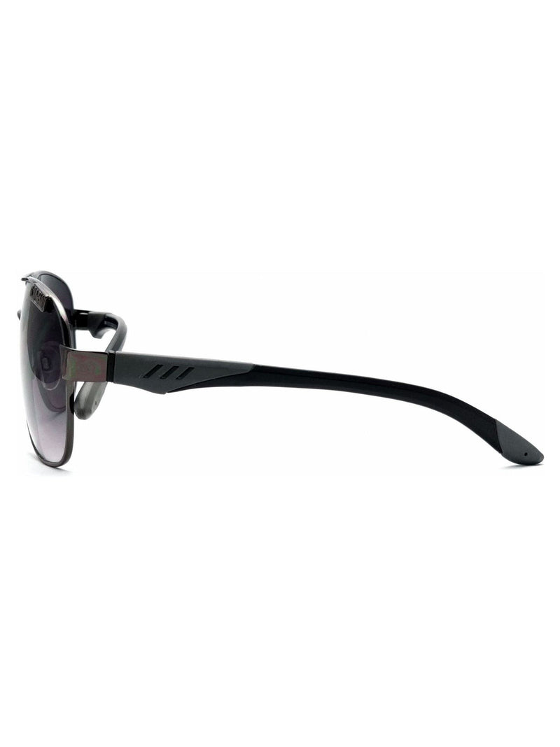 Comaetho gunmetal sunglasses with gradient smoke lens - British product