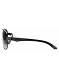 Comaetho gunmetal sunglasses with gradient smoke lens - British product