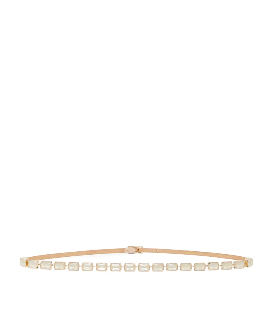 Max Mara leather embellished belt, imported from the UK