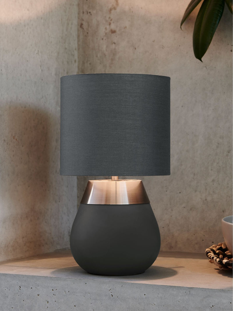 Charcoal Grey Kit Table Lamp