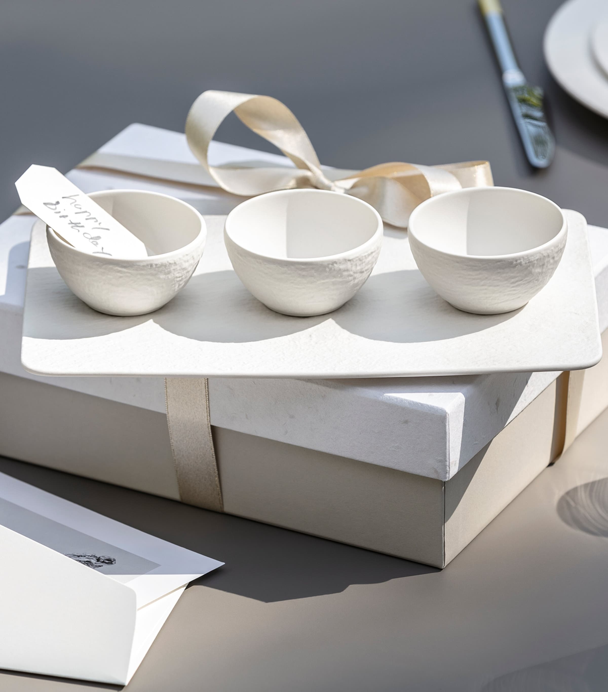 Villeroy & Boch Manufacture Rock 3-piece dip set (British brand)