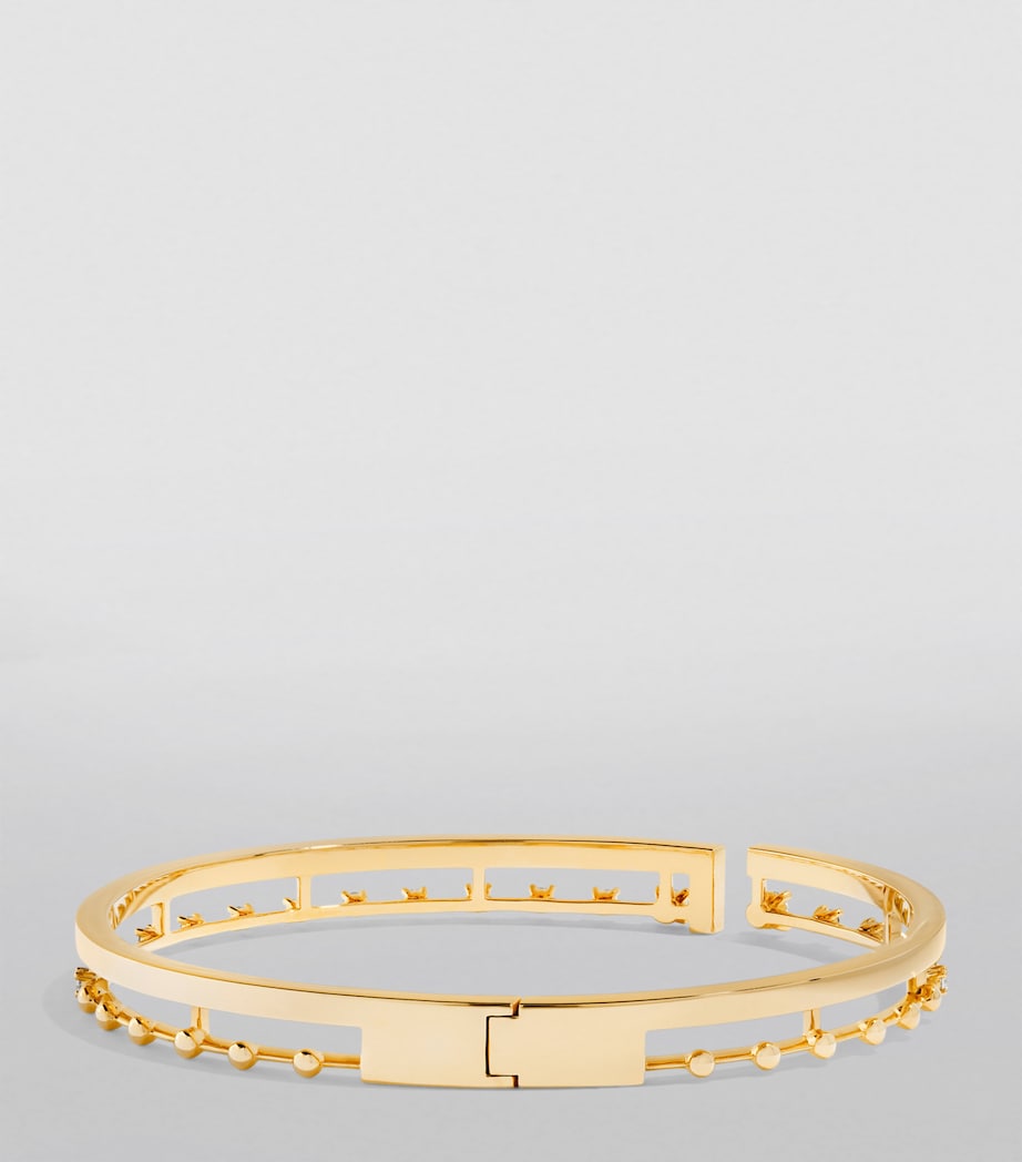 MARLI New York small gold diamond bangle - British product