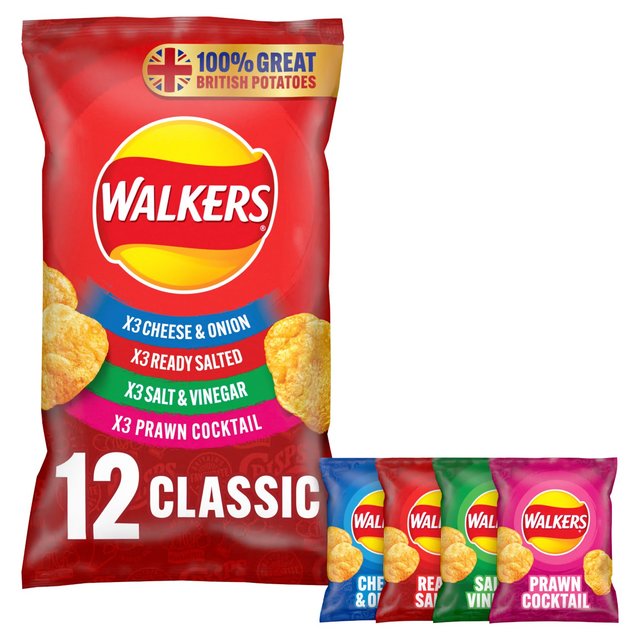 Walkers Classic Variety Multipack Crisps   12 per pack GOODS M&S   