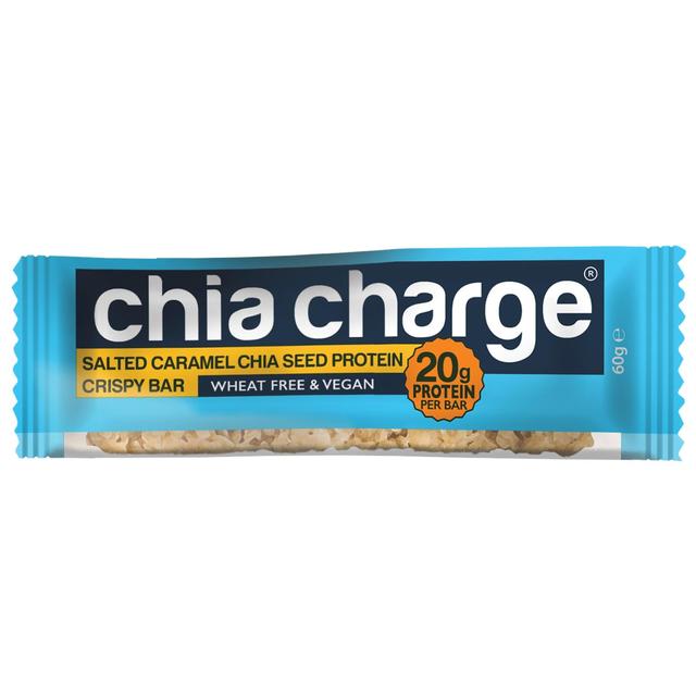 Chia Charge Salted Caramel Chia Seed Protein Crispy Bar    60g GOODS M&S   