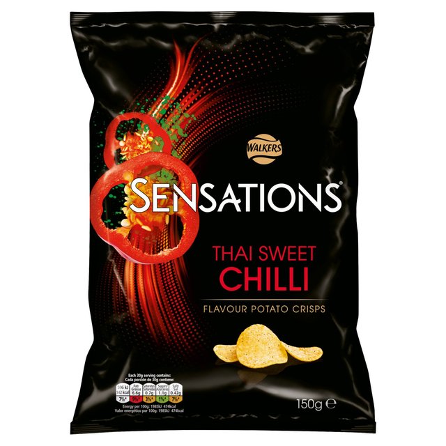 Sensations Thai Sweet Chilli Sharing Bag Crisps   150g GOODS M&S   