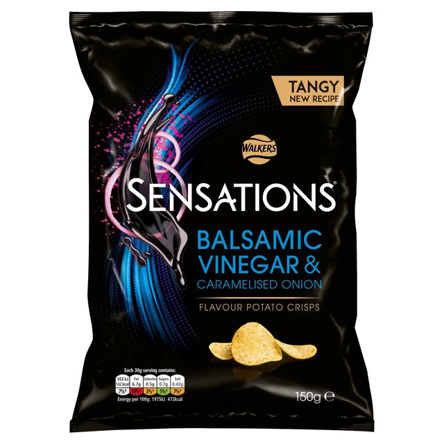 Sensations Balsamic Vinegar & Caramelised Onion Sharing Bag Crisps   150g