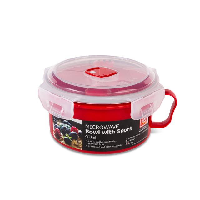 Good2Heat Plus Microwave Bowl With Spork 900ml GOODS M&S   