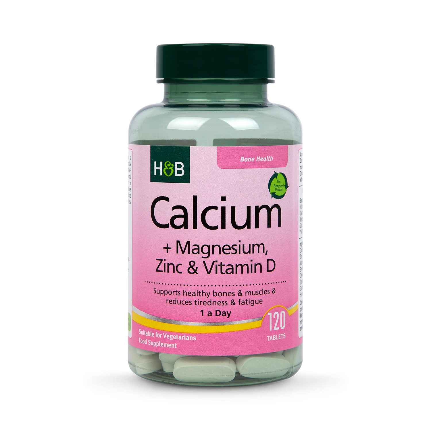 Holland & Barrett Calcium Magnesium Vitamin D 120 Tablets - British product