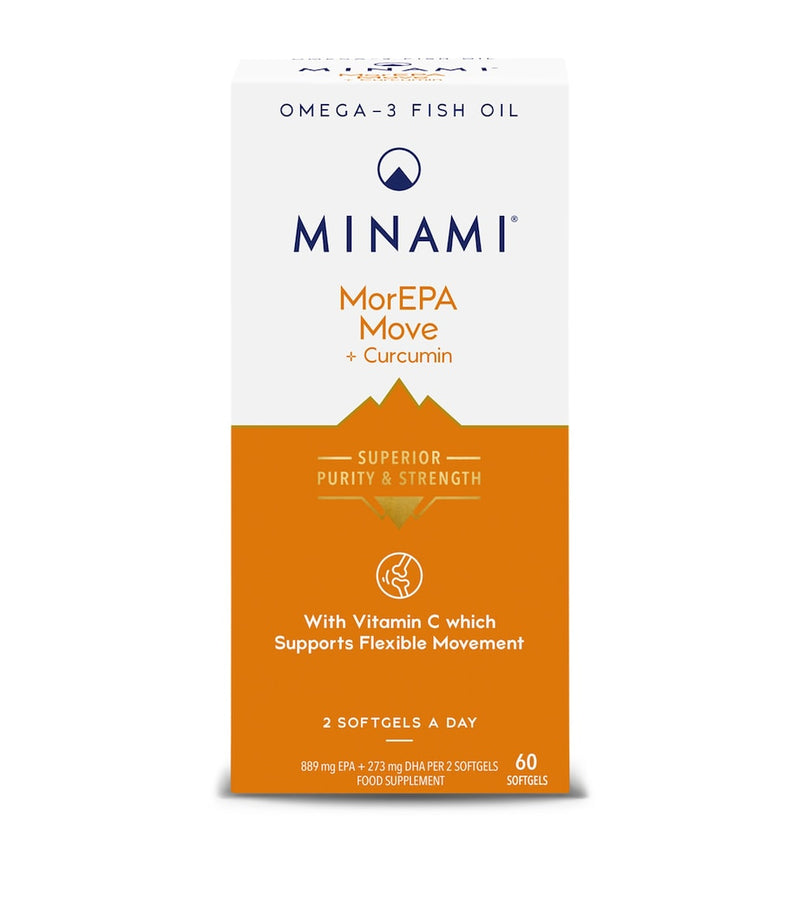 Nestlé Minami MorEPA Move supplement 60 softgel tablets, imported from the UK