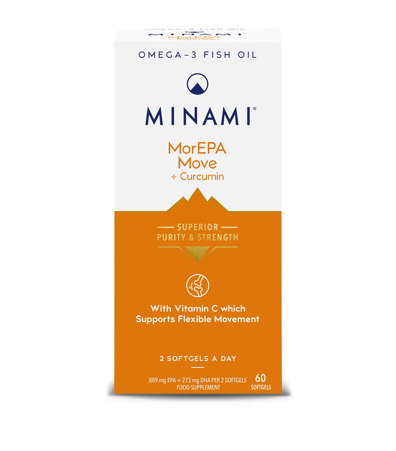 Nestlé Minami MorEPA Move supplement 60 softgel tablets, imported from the UK