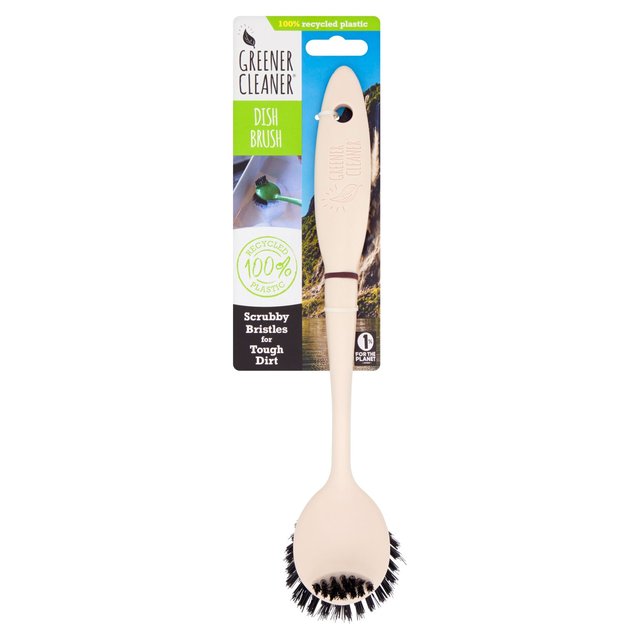 Greener Cleaner 100% Recycled Plastic Dish Brush Cream GOODS M&S   