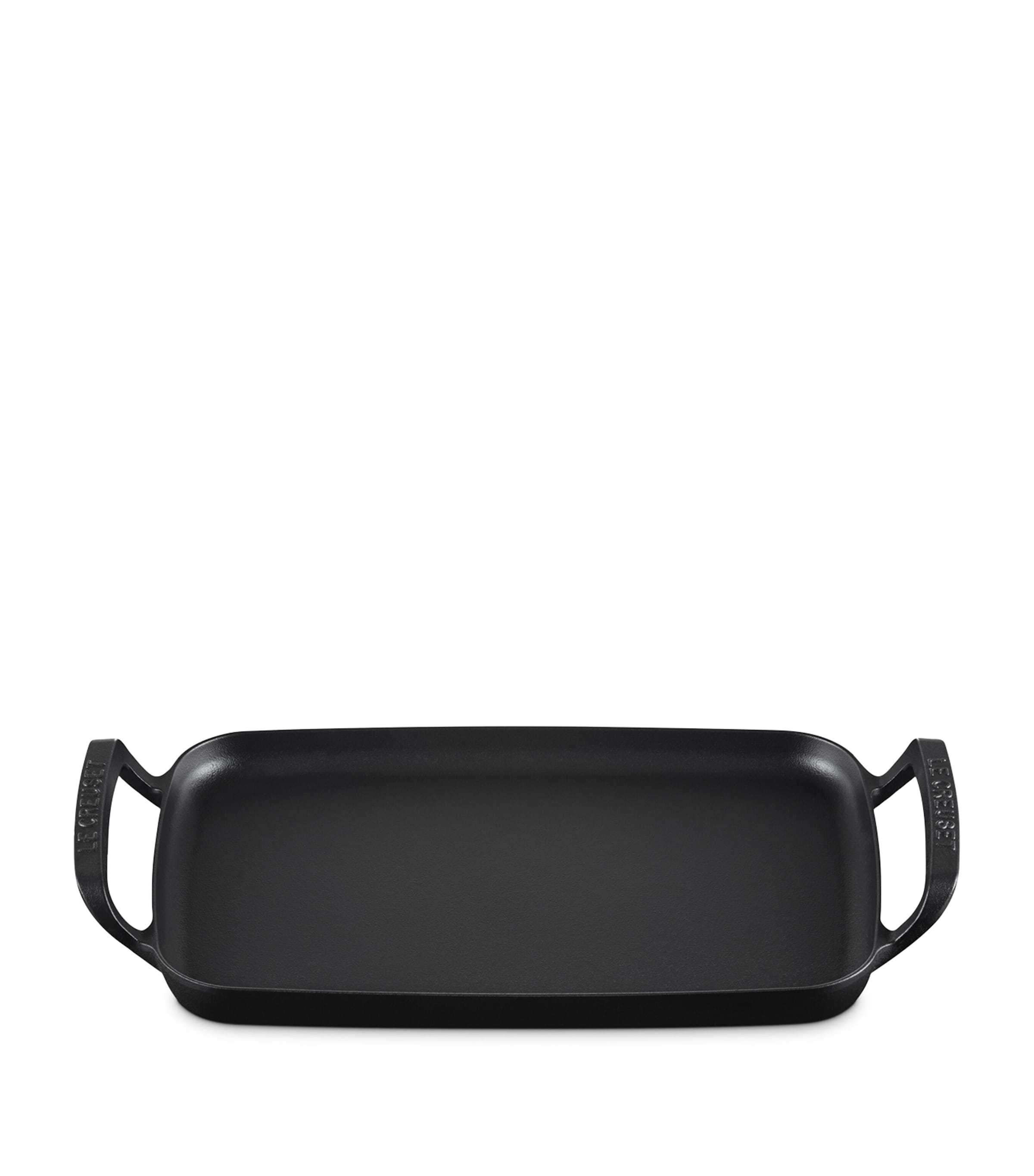 Le Creuset cast iron rectangular BBQ griddle 40cm, UK version
