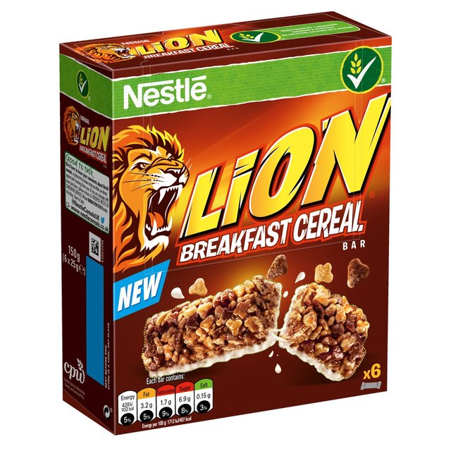 Nestle Lion Cereal Bar   6 per pack GOODS M&S   