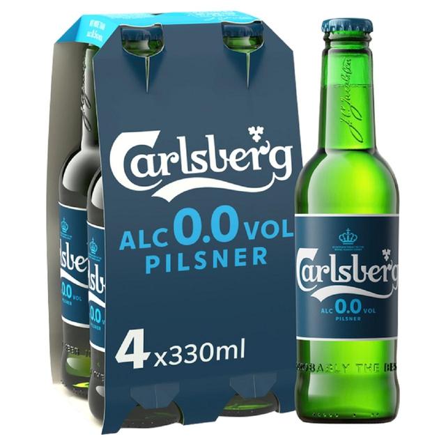 Carlsberg Alcohol Free Lager Beer   4 x 330ml