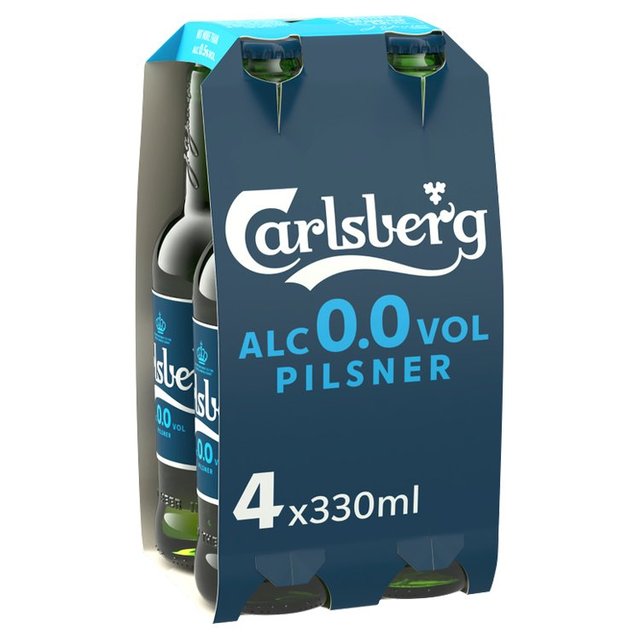 Carlsberg Alcohol Free Lager Beer   4 x 330ml