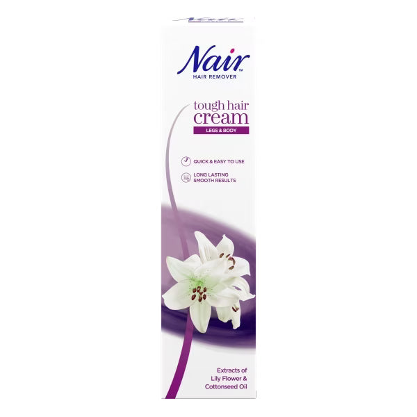 Nair Tough Hair Hair Removal Cream 90ml, imported from the UK