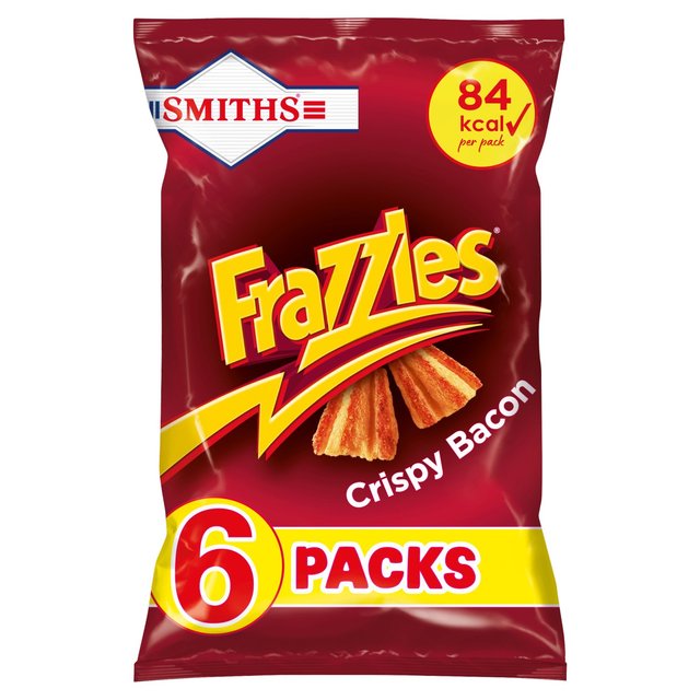 Smiths Frazzles Crispy Bacon Multipack Snacks   6 per pack GOODS M&S   