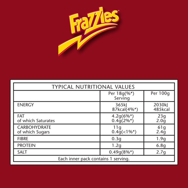 Smiths Frazzles Crispy Bacon Multipack Snacks   6 per pack GOODS M&S   