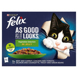 Felix As Good As it Looks Vegetable in Jelly Wet Cat Food   12 x 100g GOODS M&S   