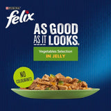 Felix As Good As it Looks Vegetable in Jelly Wet Cat Food   12 x 100g GOODS M&S   