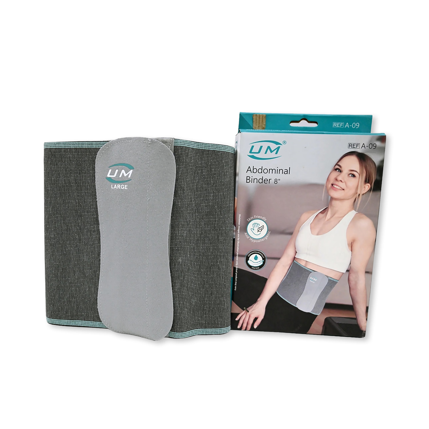 GM Abdominal Binder 8-inch size M post-surgery support, UK version
