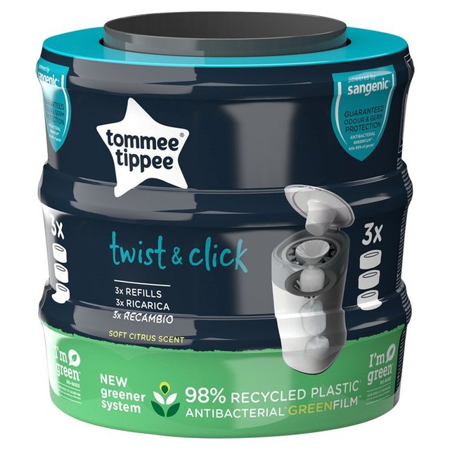 Tommee Tippee Twist & Click Refill Cassette 3pk