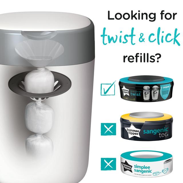 Tommee Tippee Twist & Click Refill Cassette 3pk GOODS M&S   