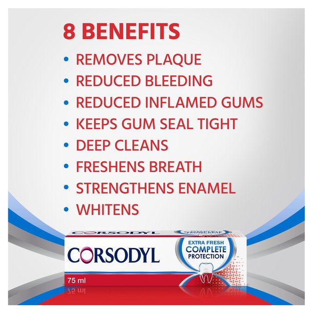 Corsodyl Gum Toothpaste Complete Protection Extra Fresh   75ml GOODS M&S   