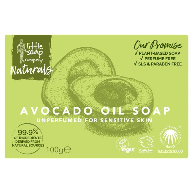 Little Soap Company Avocado Oil Bar Soap for Sensitive Skin   100g