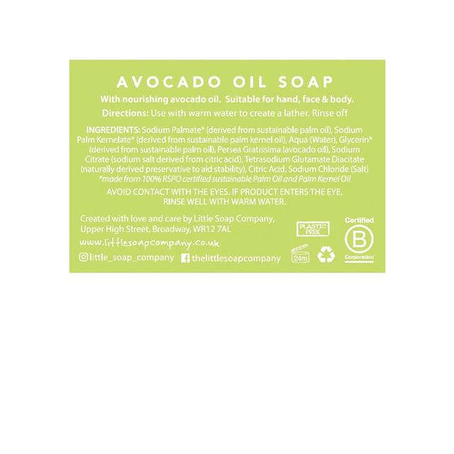 Little Soap Company Avocado Oil Bar Soap for Sensitive Skin   100g GOODS M&S   