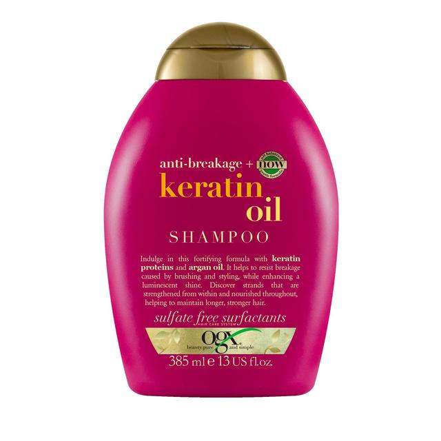 OGX Anti-Breakage+ Keratin Oil pH Balanced Shampoo   385ml GOODS M&S   