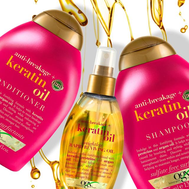 OGX Anti-Breakage+ Keratin Oil pH Balanced Shampoo   385ml GOODS M&S   