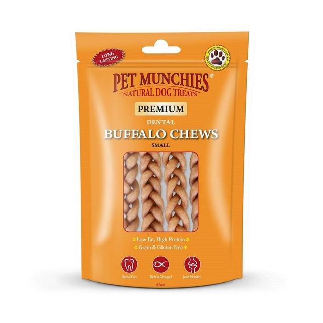 Pet Munchies Small Buffalo Dental Chew Dog Treats   55g