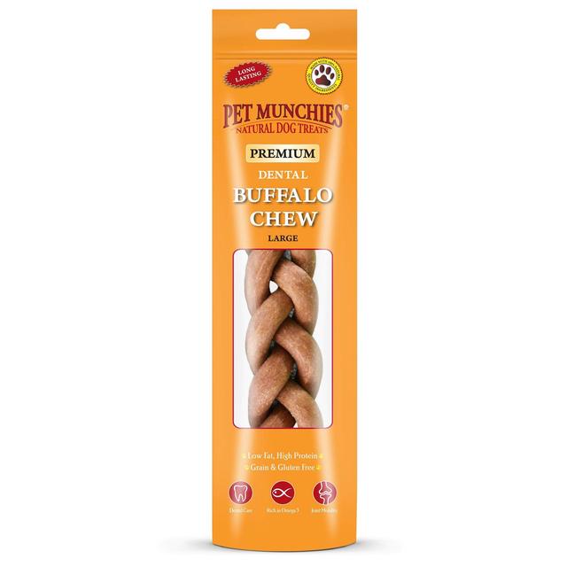 Pet Munchies Large Buffalo Dental Chew Dog Treats   90g GOODS M&S   