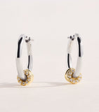 Spinelli Kilcollin Ara Deux Creolen, Mixed Metal, Diamanten, UK-Version