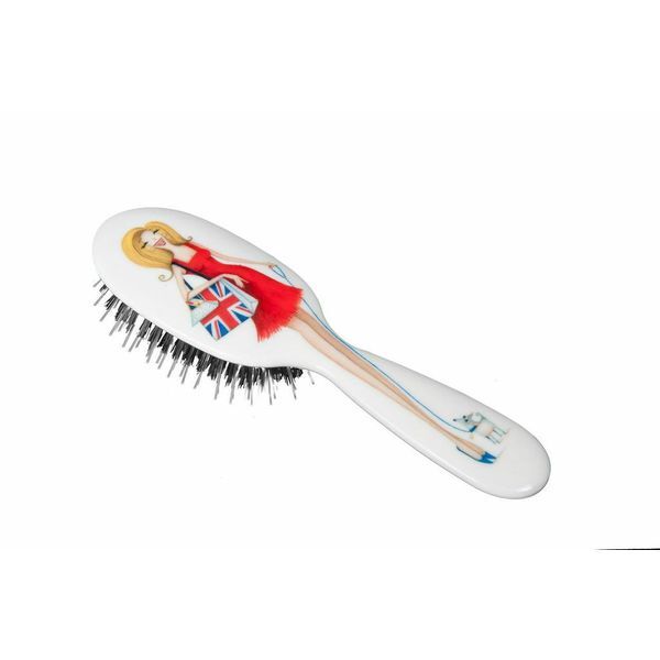 Rock & Ruddle Daisy Flag Small Synthetic Bristle Hairbrush GOODS Superdrug   