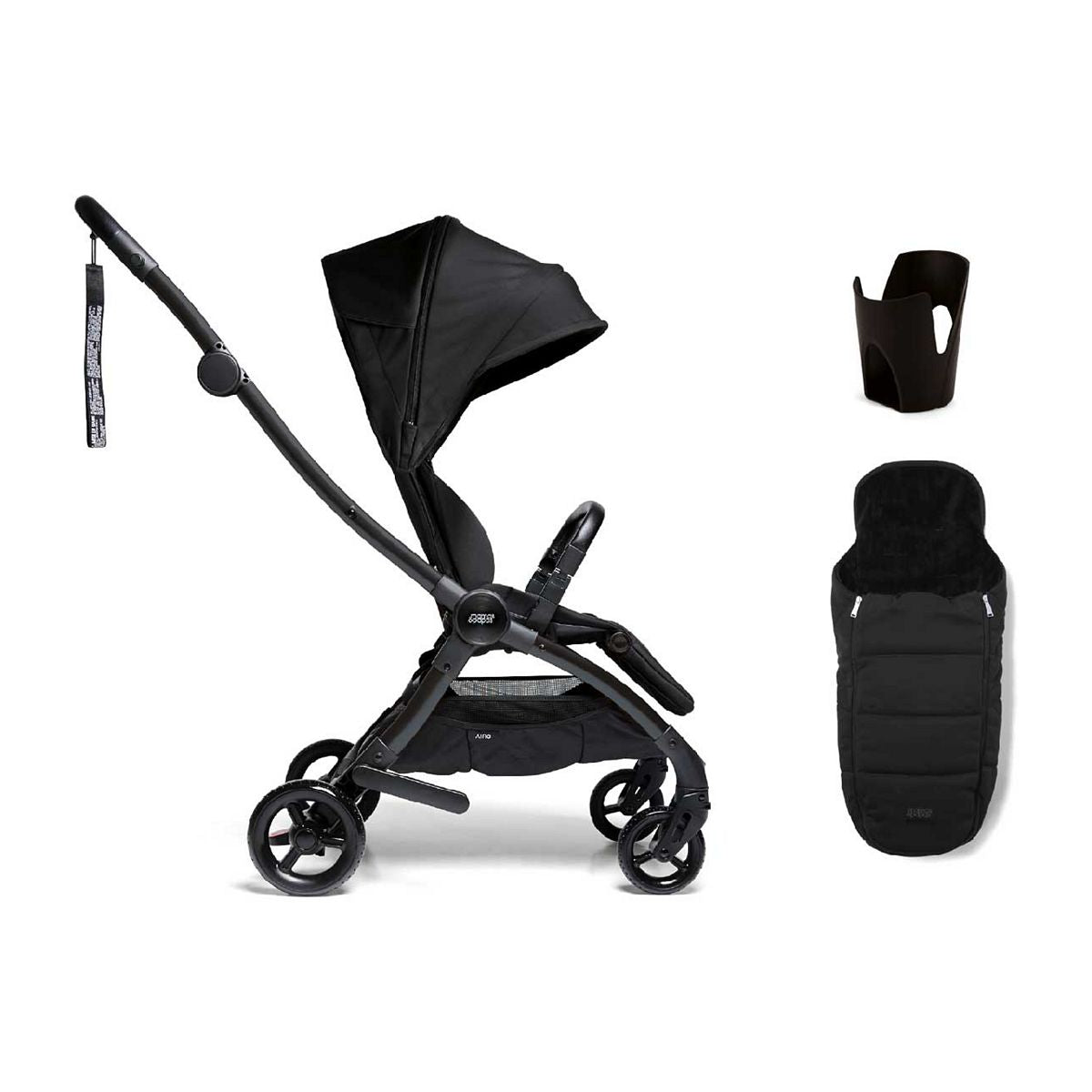 Mamas & Papas Airo 3 Piece 6M+ Out and About Bundle - Black GOODS Boots   