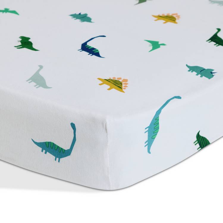 Habitat Little Dino nursery fitted sheet cot size 60x120cm, UK version