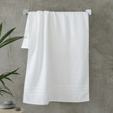 Catherine Lansfield bath sheet bright white 140x100cm (British brand)
