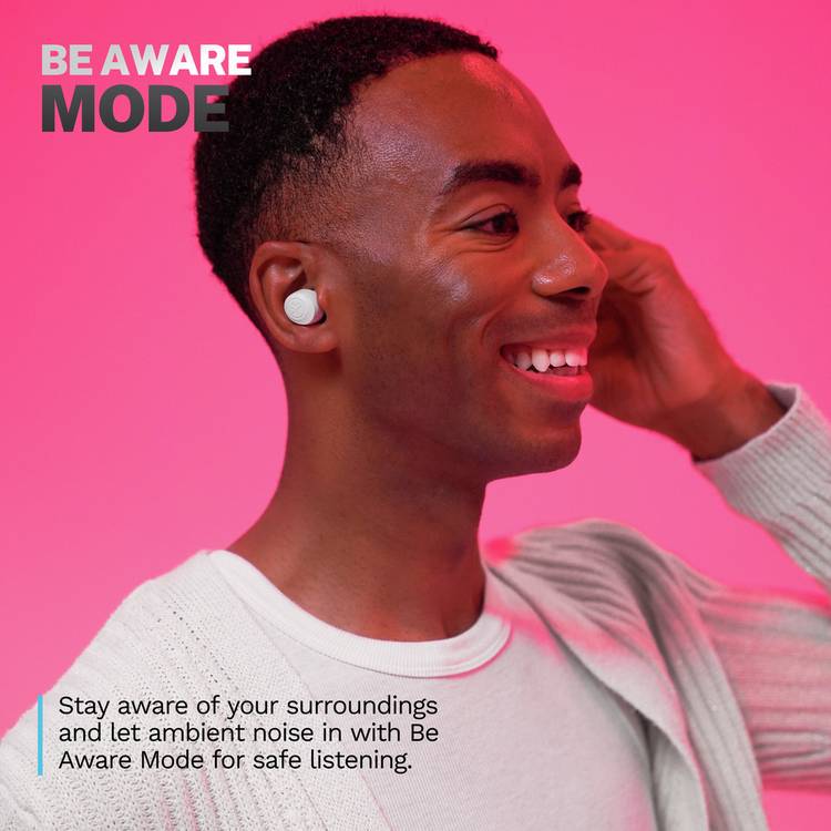 JLab true wireless earbuds GO Air Pop white (British brand)