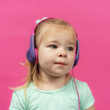 JLab JBuddies Pop kids wired on-ear headphones pink (British brand)