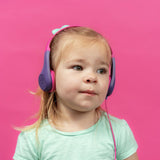 JLab JBuddies Pop kids wired on-ear headphones pink (British brand)