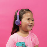 JLab JBuddies Pop kids wired on-ear headphones pink (British brand)
