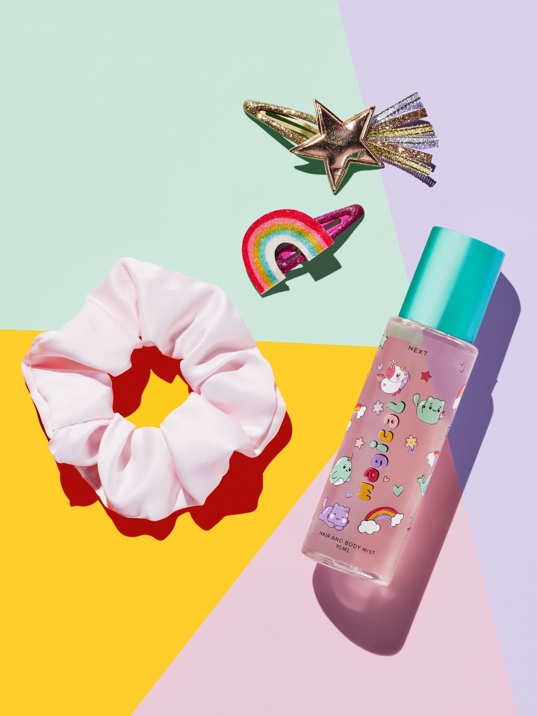 Kids Magical Kawaii hair mist and accessories gift set 95ml, UK version