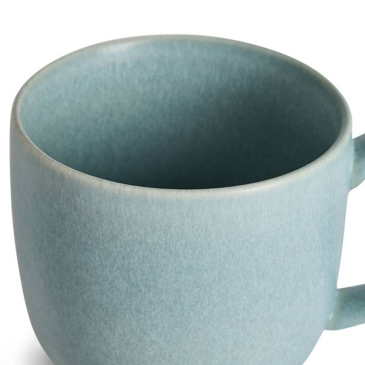Habitat set of 4 stoneware mugs soft blue 370ml, imported from the UK
