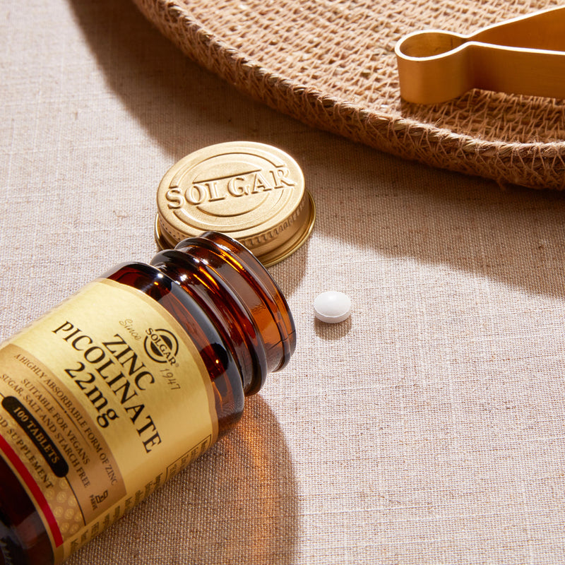 Solgar Zinc Picolinate 22mg tablets 100 count, UK version