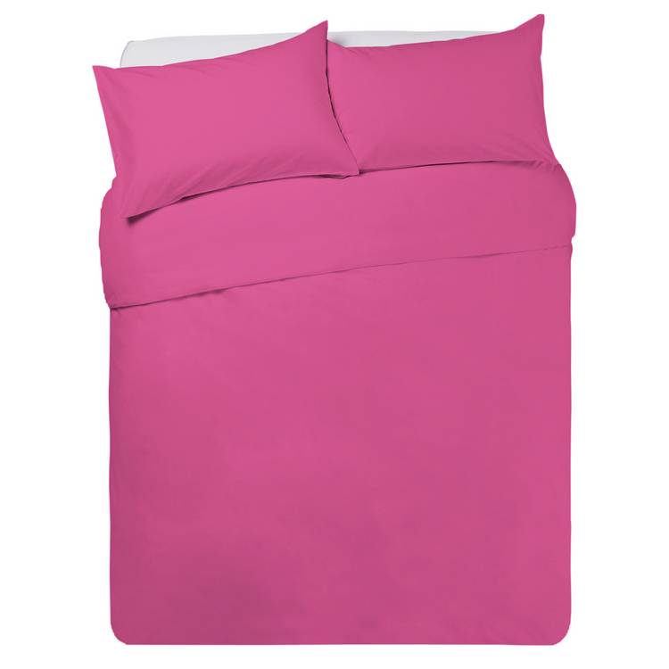 Habitat bedding set plain cerise single, imported from the UK